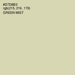 #D7D8B3 - Green Mist Color Image
